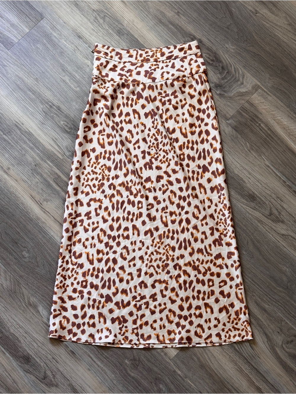 Free People Normani Bias Printed Skirt Leopard Animal Print Size 2